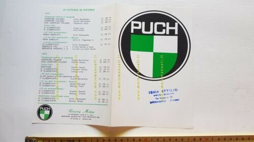 Puch MC 125-175 Regolarit 1974 depliant originale ITALIANO brochure