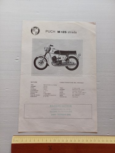 PUCH MC 125 Regolarità - M 125 Strada depliant originale …