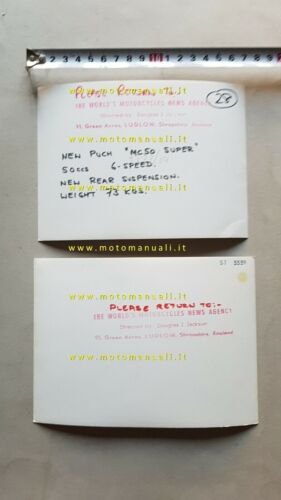 PUCH MC 50 Cross 1973 2 foto stampa originali moto …