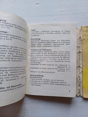 Puch MS 50 - VS 50 1959 manuale uso manutenzione …