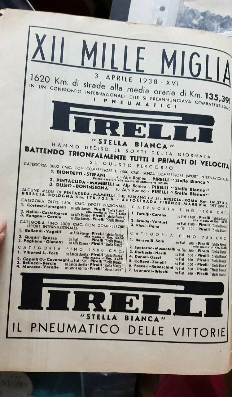R.A.C.I. fascicolo n.7 1938 rivista anteguerra REAL AUTOMOBIL CLUB ITALIANO