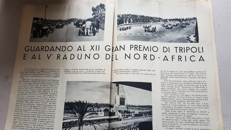 R.A.C.I. rivista auto anteguerra n. 8 1938 originale no depliant …