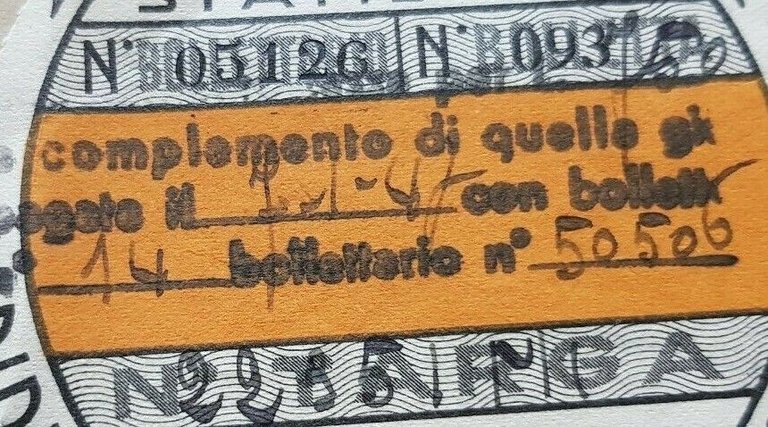 RACI bollo auto MI 1947 originale no depliant brochure