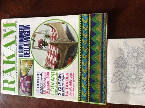 Rakam Rivista Magazine Agosto 1970 con cartamodello moda e lavori … | Immagine principale