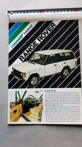 Range Rover 1982 depliant originale auto epoca brochure