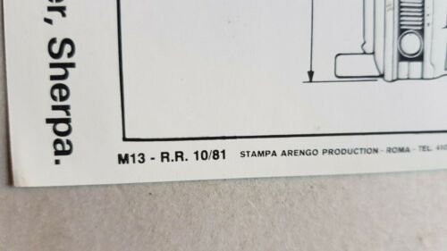 Range Rover 1982 depliant originale auto epoca brochure