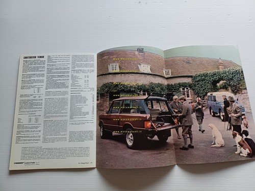 Range Rover modelli 1981 depliant italiano originale
