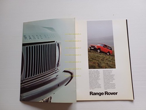 Range Rover modelli 1981 depliant italiano originale