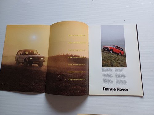 Range Rover modelli 1981 depliant italiano originale