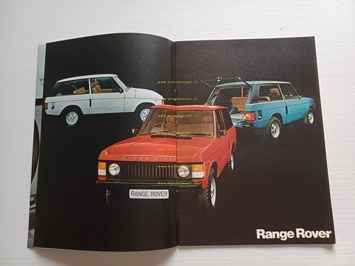 Range Rover modelli 1981 depliant italiano originale