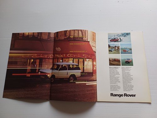 Range Rover modelli 1981 depliant italiano originale