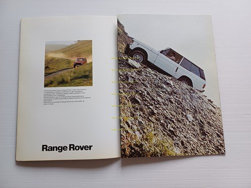 Range Rover modelli 1981 depliant italiano originale