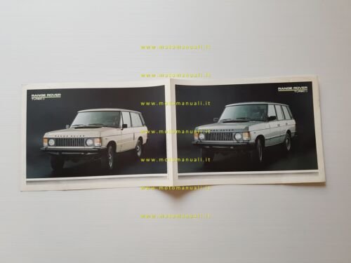 RANGE Rover Turbo D 2.4 1986 depliant pubblicitario originale italiano