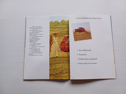 Range Rover V8 3500 1970 depliant originale italiano