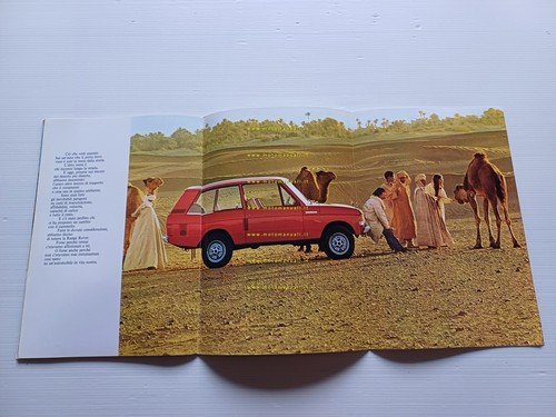 Range Rover V8 3500 1970 depliant originale italiano