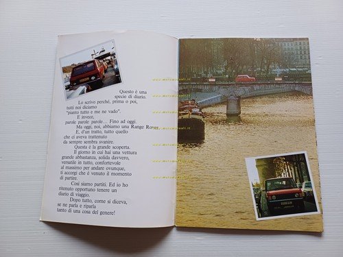 Range Rover V8 3500 1970 depliant originale italiano