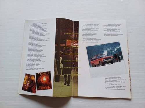Range Rover V8 3500 1970 depliant originale italiano