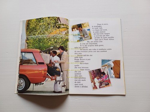 Range Rover V8 3500 1970 depliant originale italiano