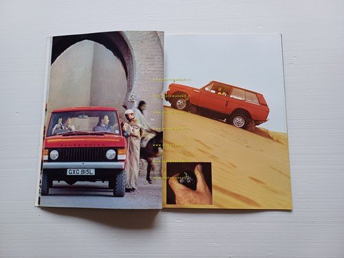 Range Rover V8 3500 1970 depliant originale italiano