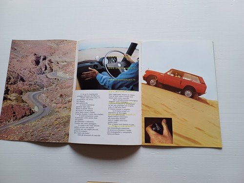 Range Rover V8 3500 1970 depliant originale italiano