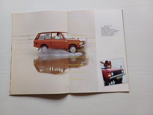 Range Rover V8 3500 1970 depliant originale italiano