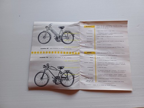 Rapid Steve R.A. 48 micromotore anni 50 depliant italiano originale