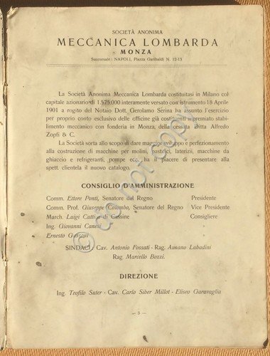 Raro Catalogo Meccanica Lombarda Monza 1901 Liberty Molini Macchinari | Immagine Gallery 2