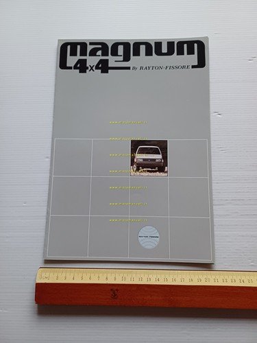 Rayton-Fissore Magnum 4x4 1985 depliant italiano originale