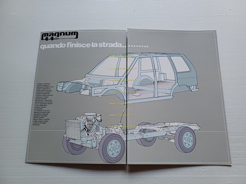 Rayton-Fissore Magnum 4x4 1985 depliant italiano originale