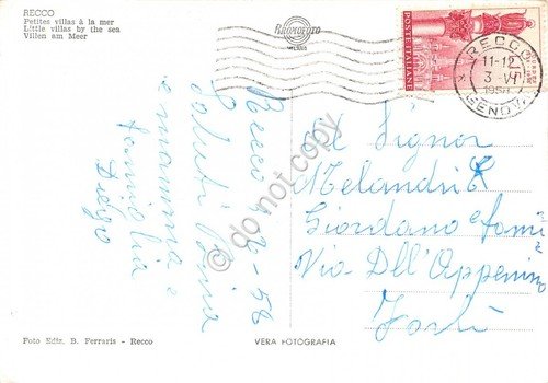Recco piccole ville sul mare 1958