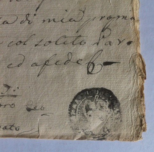 Regno delle due sicilie 1827 - Manoscritto carta bollata chiesa …