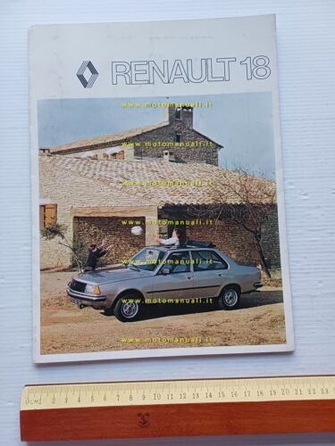 Renault 18 1978 presentazione cartella stampa depliant originale