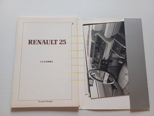 Renault 25 1983 cartella stampa italiano originale