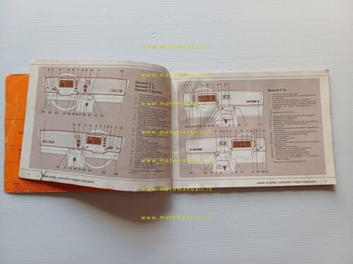 Renault 5 tutti modelli 1976 manuale uso manutenzione originale italiano