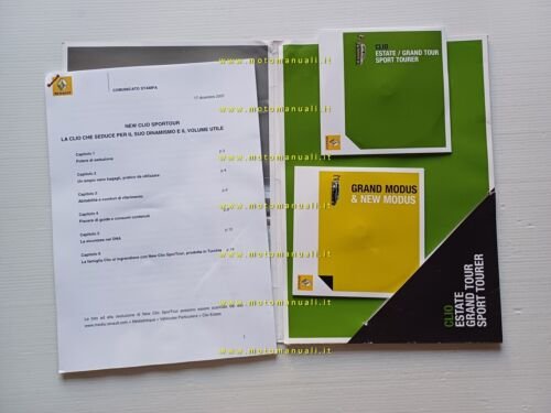 Renault Clio Estate-Grand Tour-Sport Tourer 2007 cartella stampa originale