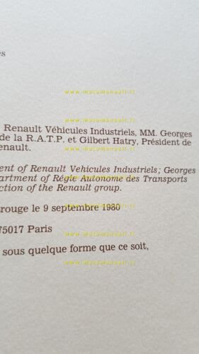 Renault Veicoli Industriali 1906-1955 -opuscolo edizione limitata 1980 originale