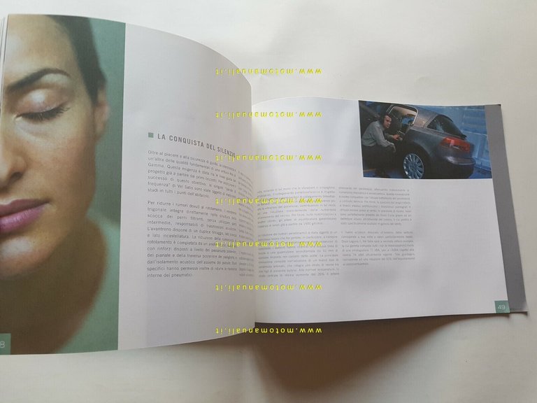 Renault Vel Satis 2002 cartella stampa originale italiano press kit