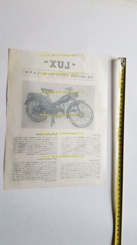 REX Motoren Werk LUX 50 anni 50 depliant originale moto …