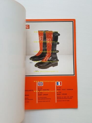 RG catalogo generale stivali accessori moto 1979 originale