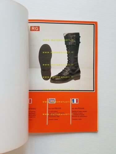 RG catalogo generale stivali accessori moto 1979 originale