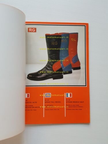 RG catalogo generale stivali accessori moto 1979 originale