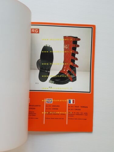RG catalogo generale stivali accessori moto 1979 originale