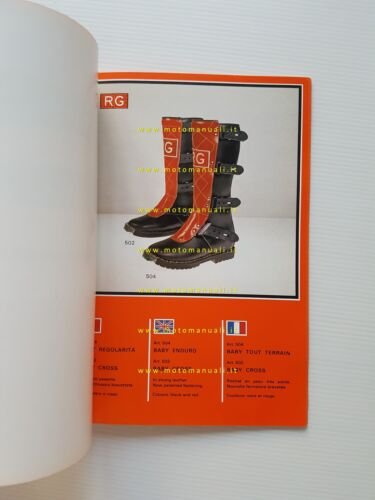 RG catalogo generale stivali accessori moto 1979 originale
