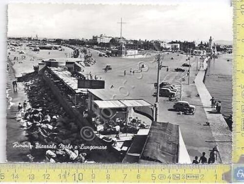 Rimini - Piazzale Molo e Lungomare - 1961