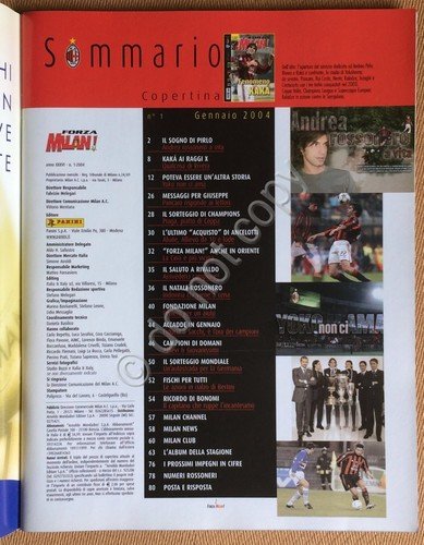 Rivista - Forza Milan - Gennaio 1994 - Kaka - … | Immagine Gallery 2