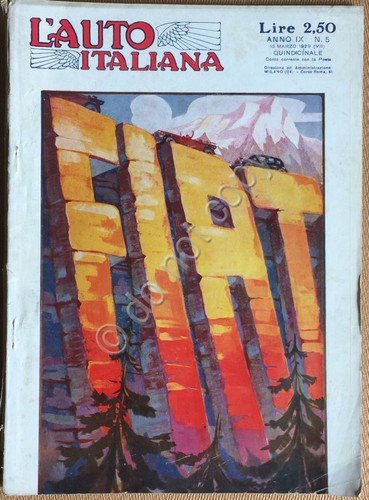 Rivista - L'Auto Italiana - Anno IX N. 5 1928 … | Immagine principale
