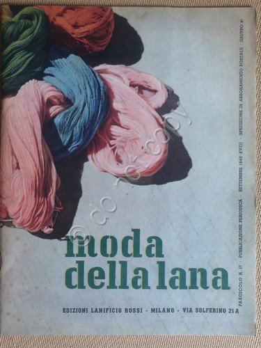 Rivista - Moda della Lana - 1940 - Immagini e … | Immagine principale