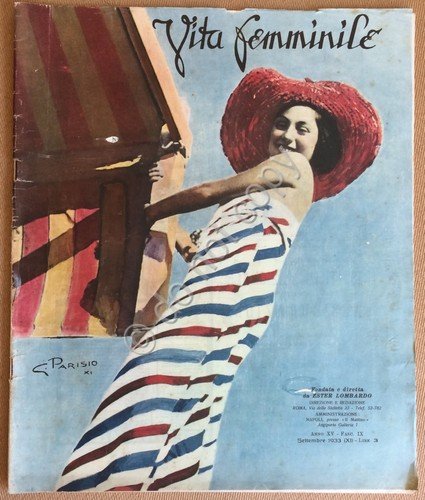 Rivista - Vita Femminile - Settembre 1933 - Pubblicità FIAT … | Immagine principale