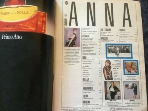 Rivista ANNA 11 Aprile 1987 n. 15 Giuliana De Sio