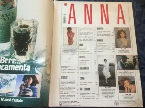 Rivista ANNA 17 Luglio 1987 n.28 Brigitte Bardot